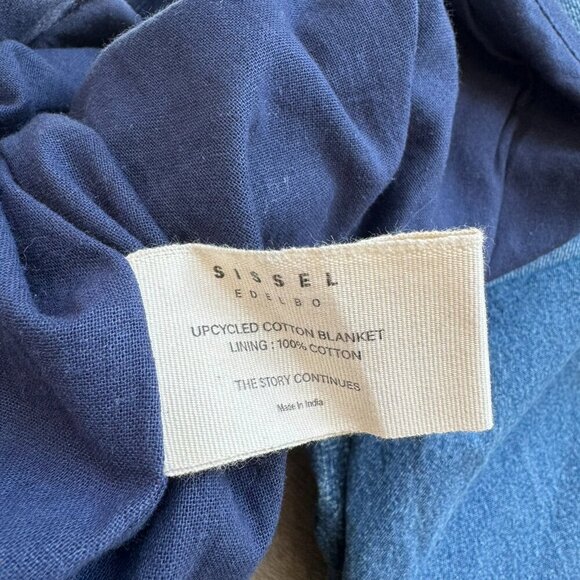 NWT Sissel Edelbo Free People Neo Leftover Patchwork Denim Jean Jacket Blue - Picture 8 of 17